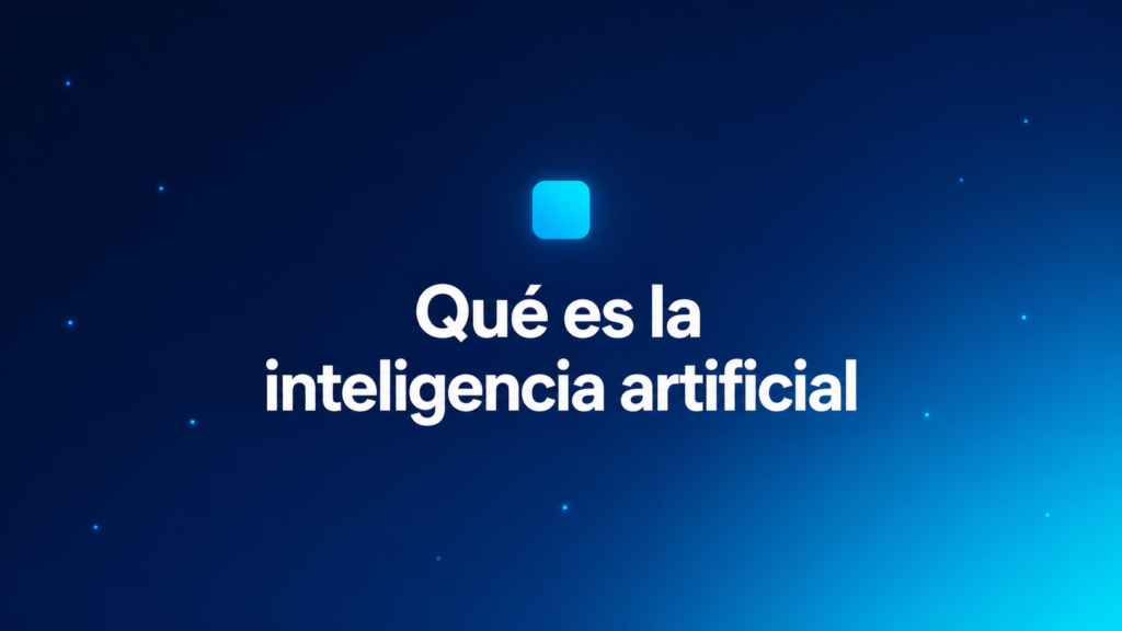 Imagen corporativa con fondo tecnológico azul, el título centrado y elementos visuales que evoquen datos, automatización y negocio.
