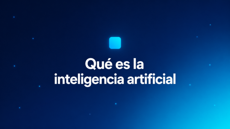 Imagen corporativa con fondo tecnológico azul, el título centrado y elementos visuales que evoquen datos, automatización y negocio.