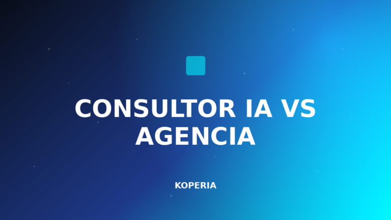 consultor IA vs agencia