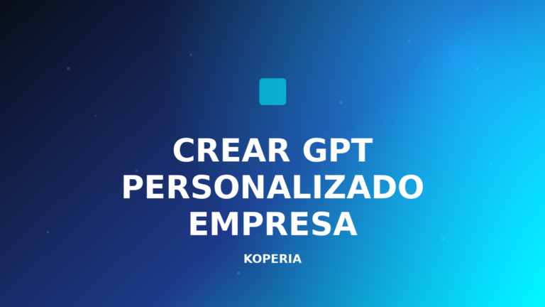 crear GPT personalizado empresa