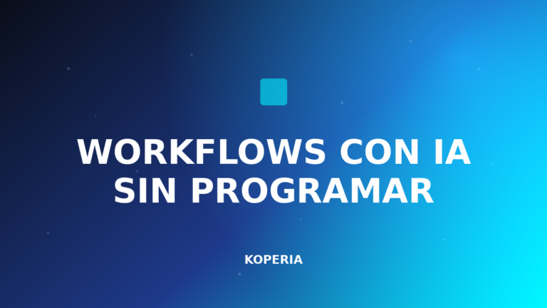 workflows con IA sin programar