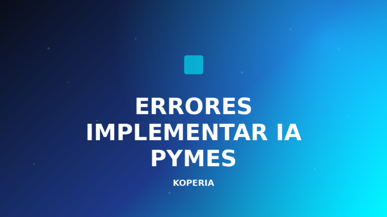 errores implementar IA pymes