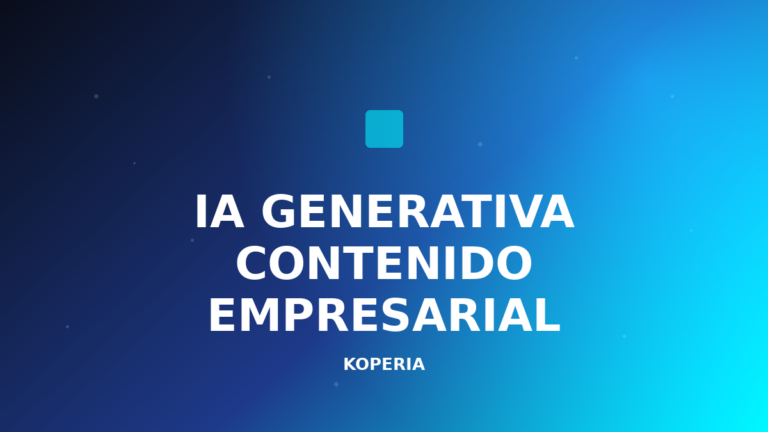 IA generativa contenido empresarial