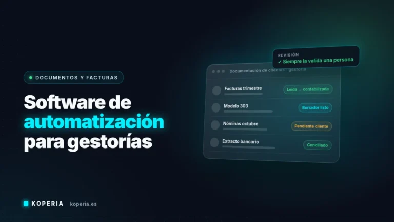 Software de automatización con IA para gestorías: documentación de clientes clasificada y revisada